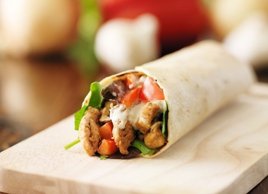 Chicken Tikka Wrap with Cheese